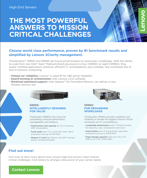 Lenovo ThinkSystem DM & DE Storage Solutions