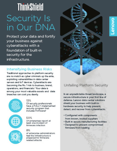 ThinkShield Security Is In Our DNA Infographic